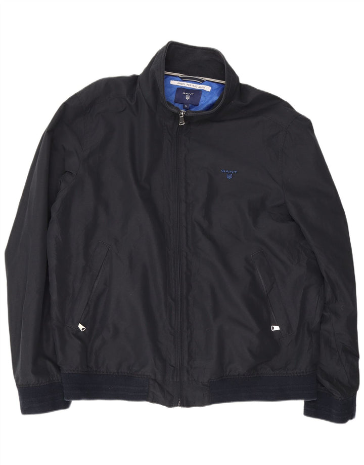 Gant Herren Bomberjacke UK 42 XL Marineblau Polyester