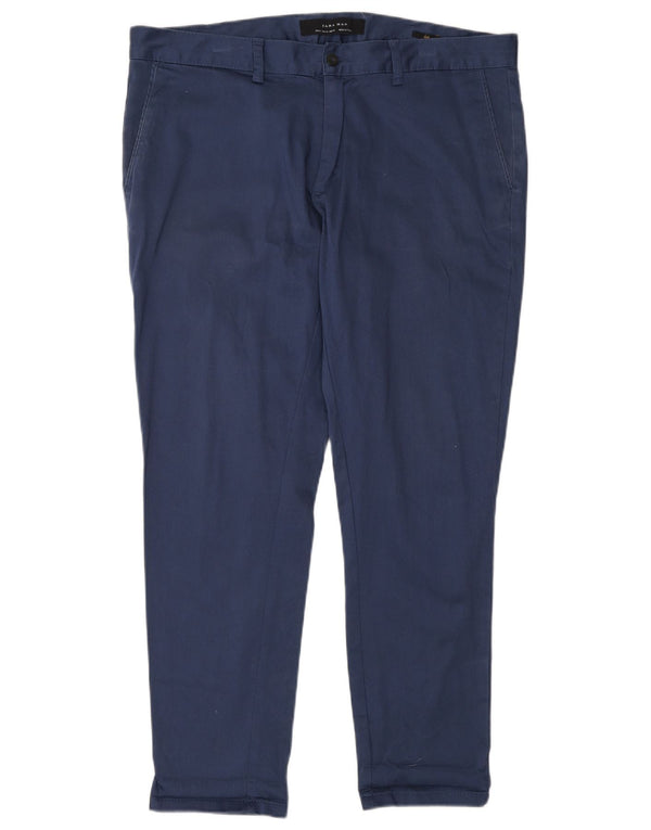 Zara Slim Chino-Hose für Herren, EU 46, XL, W36, L28, Marineblau