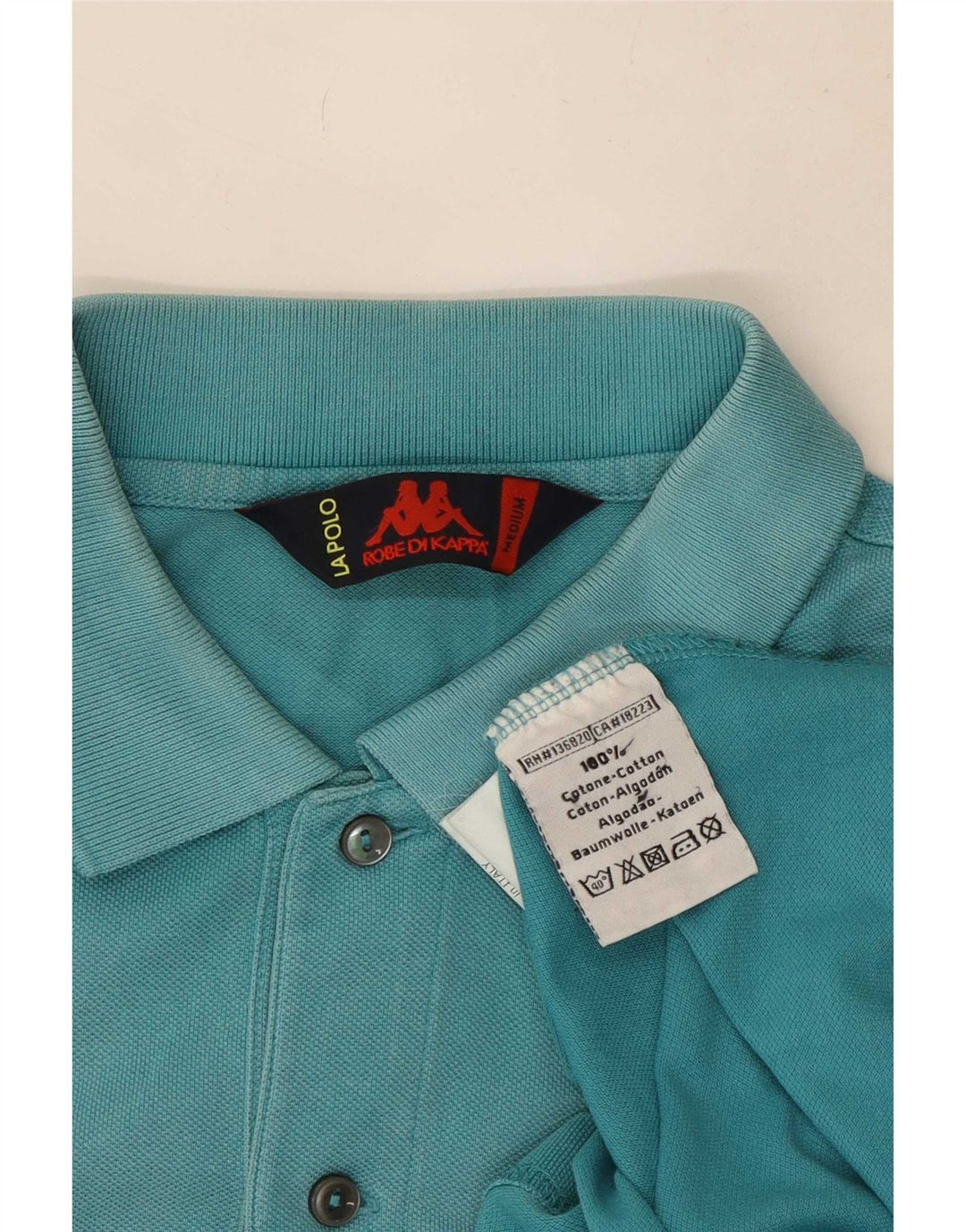 Kappa Herren-Poloshirt aus mittelblauer Baumwolle