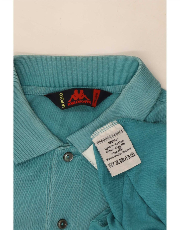 Kappa Herren-Poloshirt aus mittelblauer Baumwolle