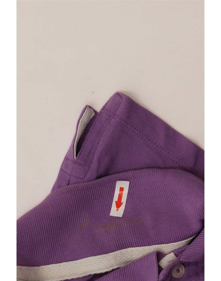 Diadora Herren-Poloshirt aus mittelvioletter Baumwolle