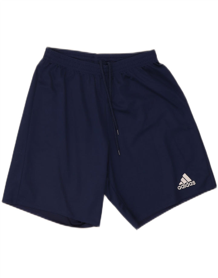 ADIDAS Mens Sport Shorts Small Navy Blue Polyester Vintage Adidas and Second-Hand Adidas from Messina Hembry 