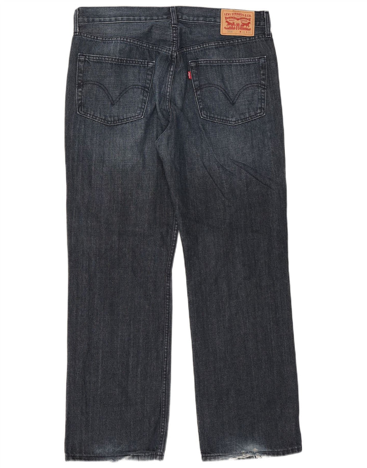Levi's Herren 506 Straight Jeans W38 L32 Blaue Baumwolle
