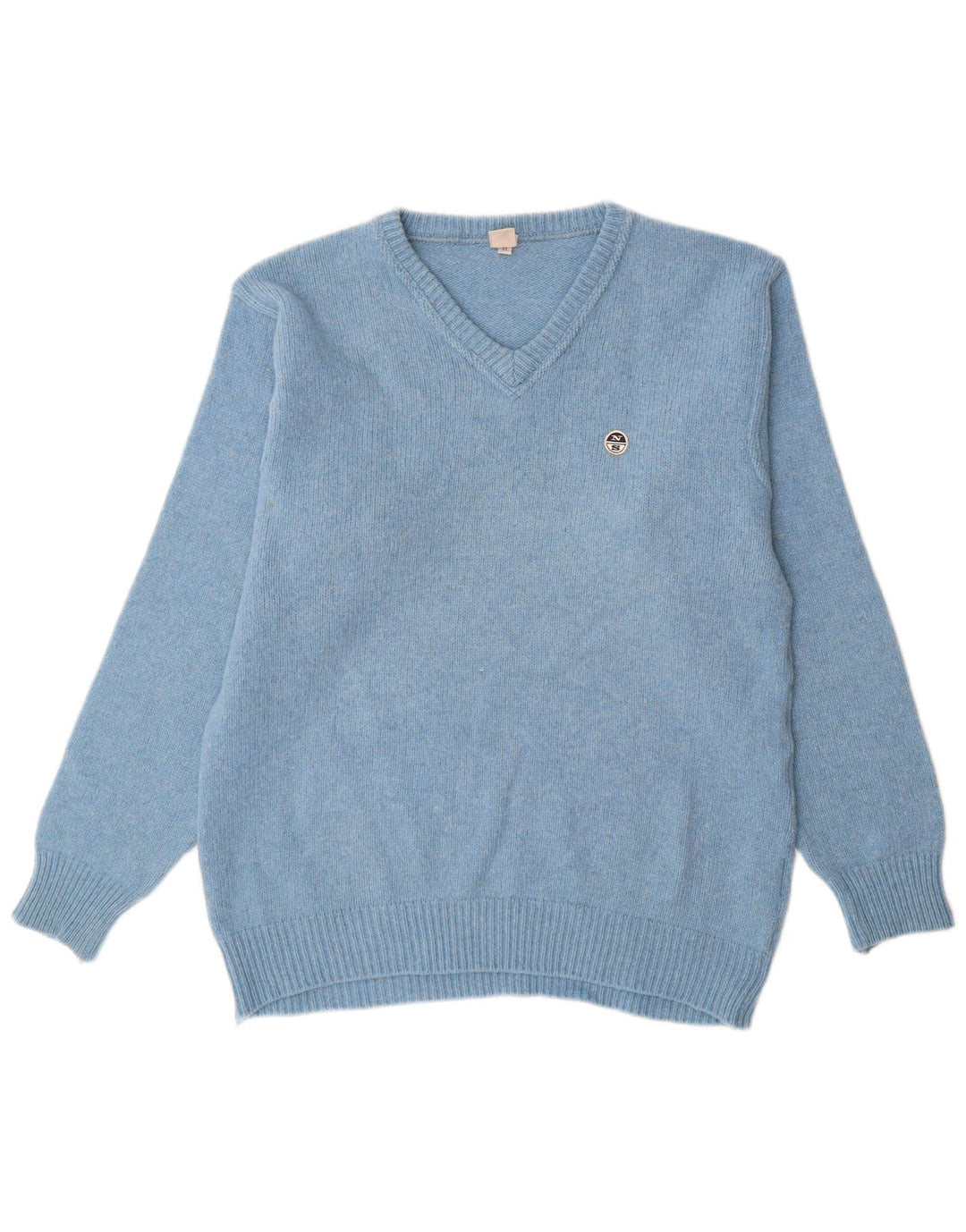 North Sails Herren-Pullover mit V-Ausschnitt, XL, blaue Wolle
