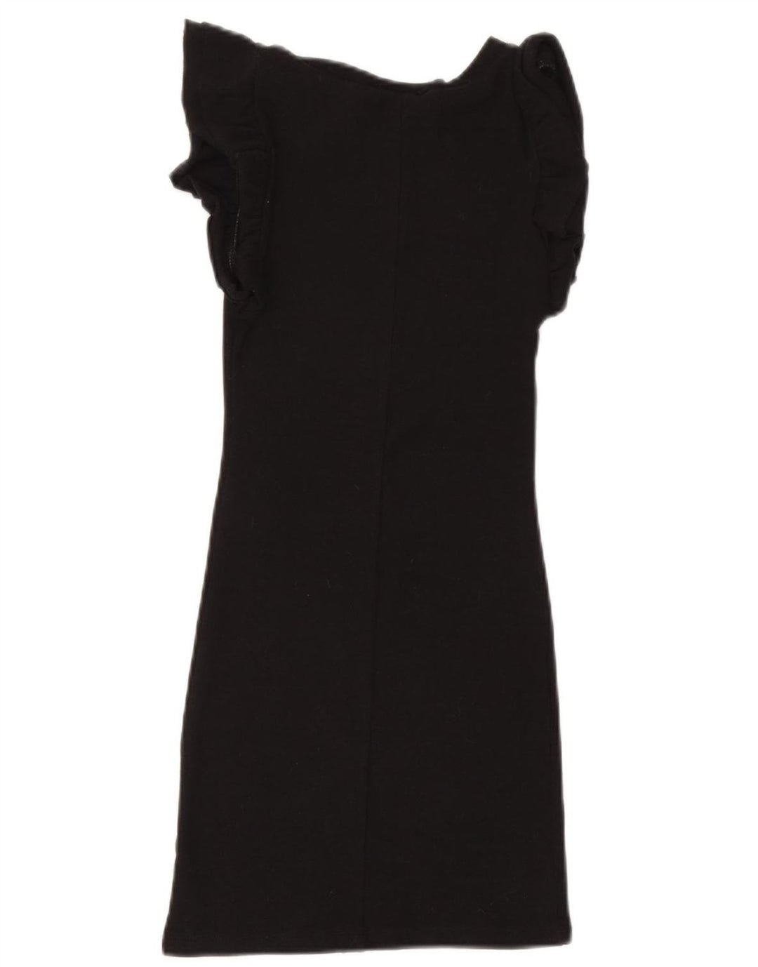 Zara Damen Etuikleid UK 10 Small Schwarz Baumwolle