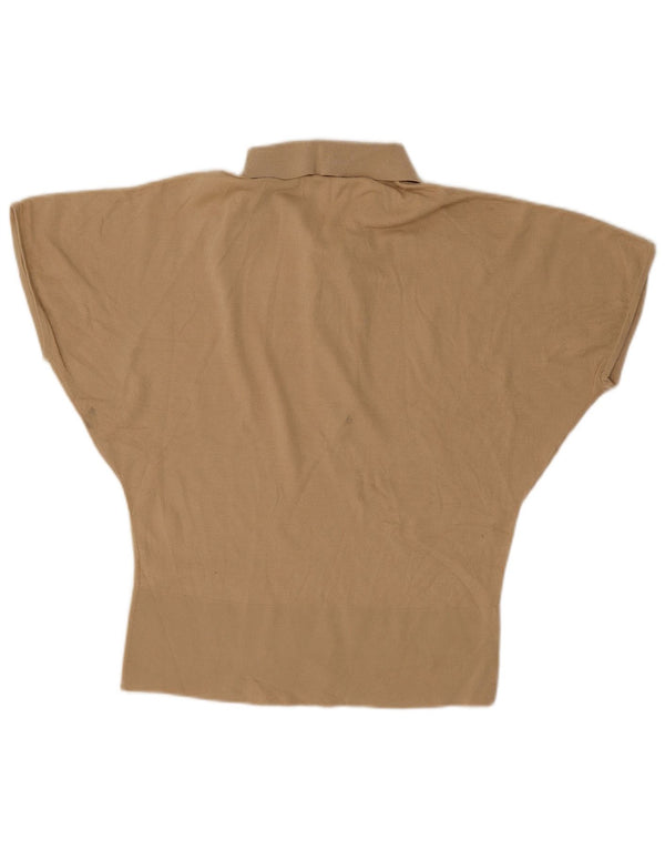 Cos Damen Batwing Poloshirt UK 14 Medium Beige