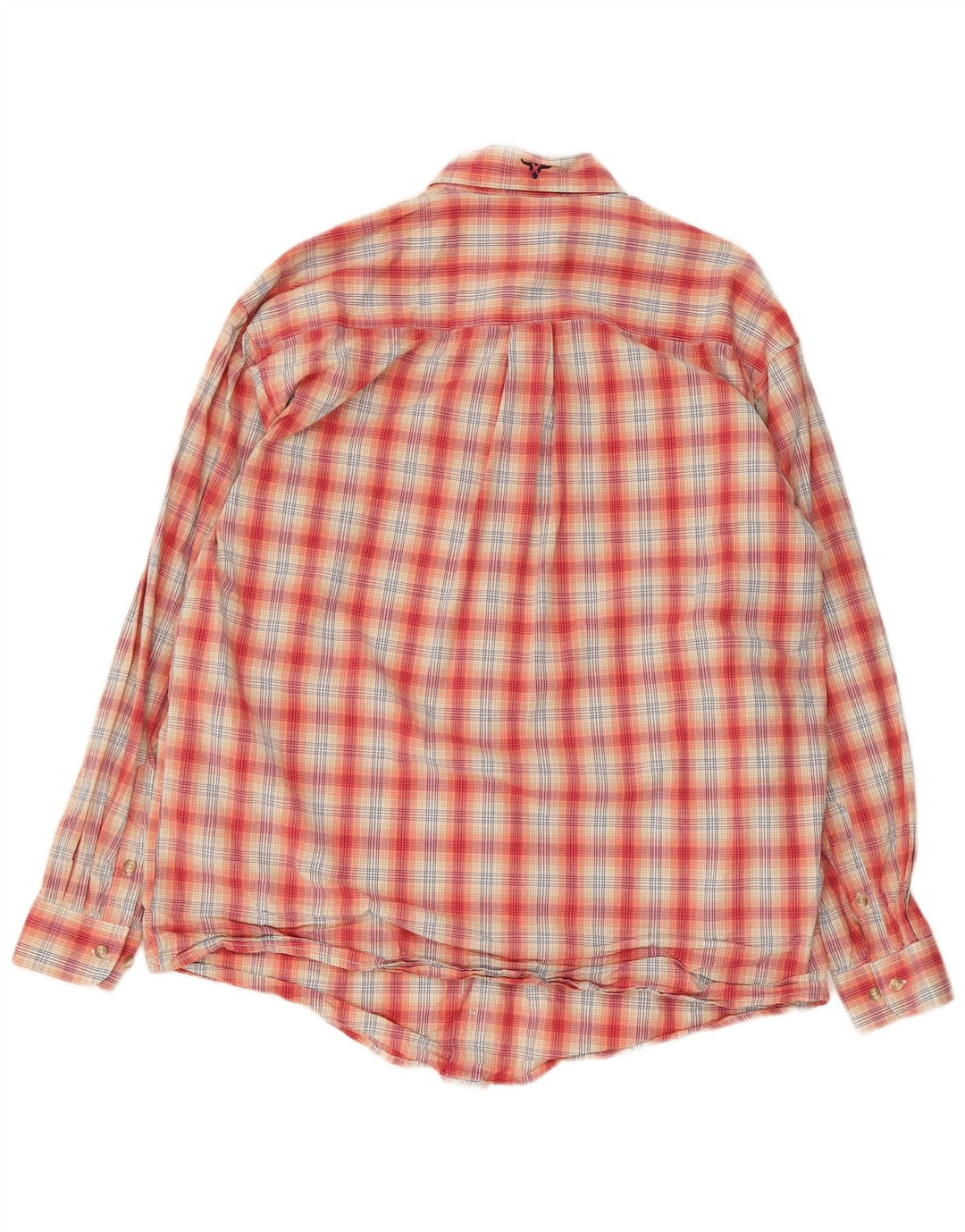 Wrangler Herrenhemd, groß, rot kariert, Baumwolle