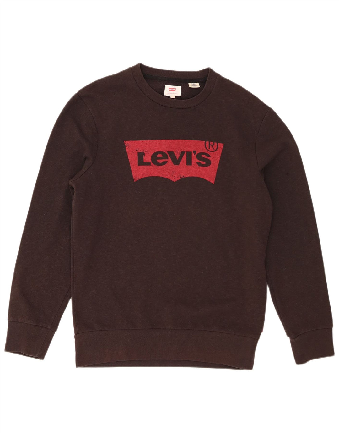 Levi's Herren-Sweatshirt mit Grafik, Größe S, braune Baumwolle