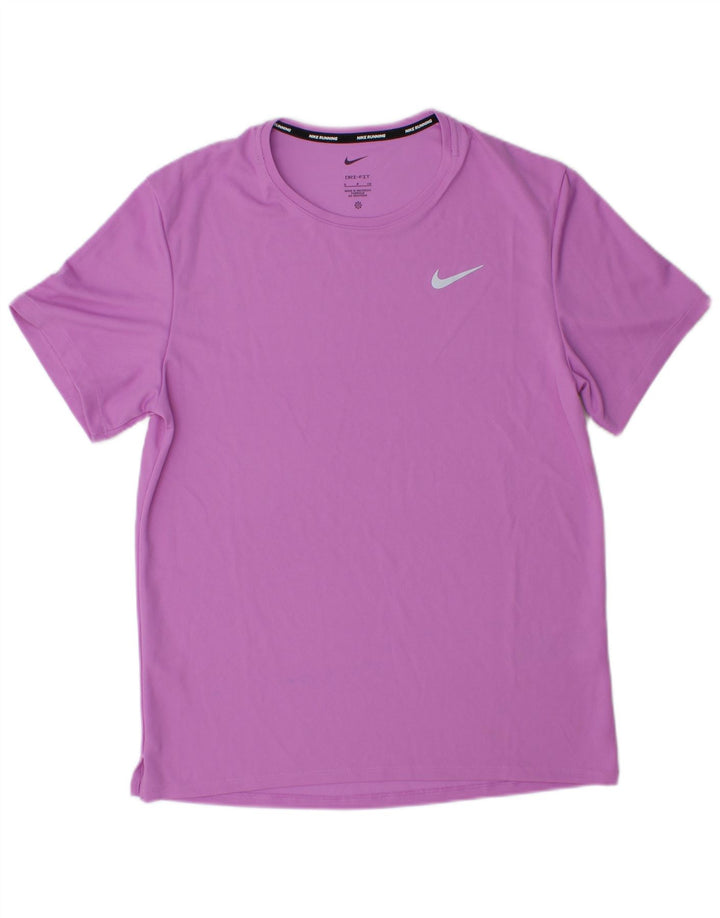 Nike Herren Dri Fit T-Shirt Top Small Lila Polyester
