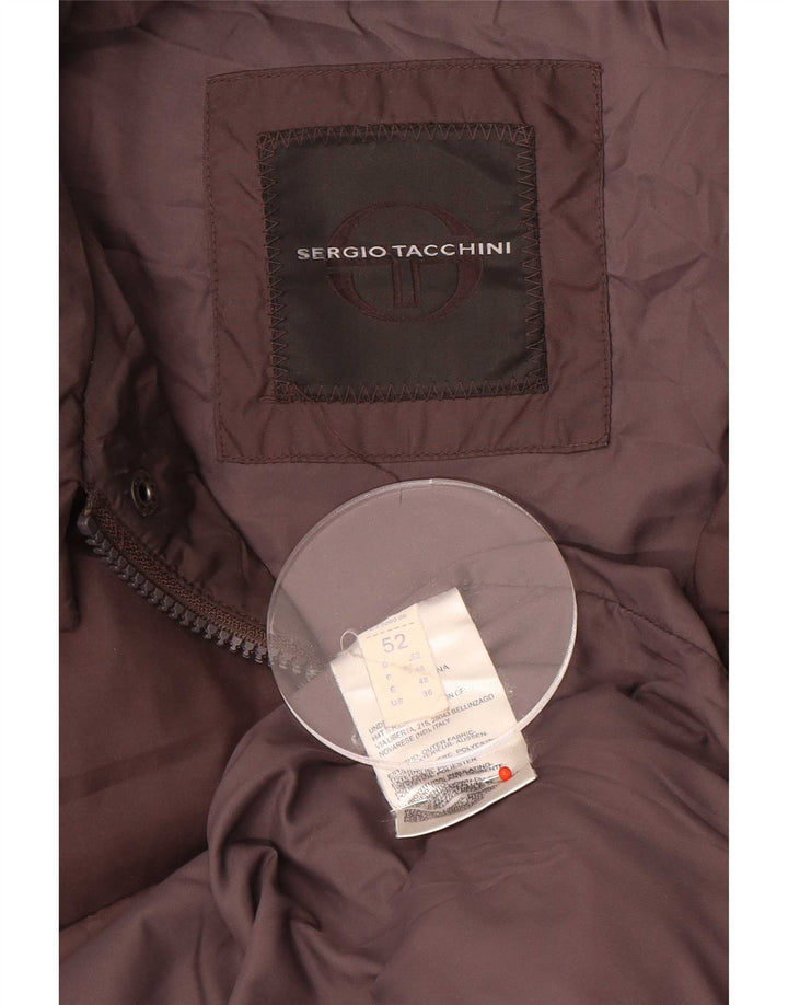 Sergio Tacchini Herren Wattierte Jacke IT 52 XL Braun Polyamid