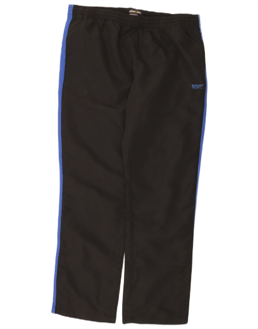 ATLAS FOR MEN Herren-Trainingshose, groß, schwarzes Farbblock-Polyester