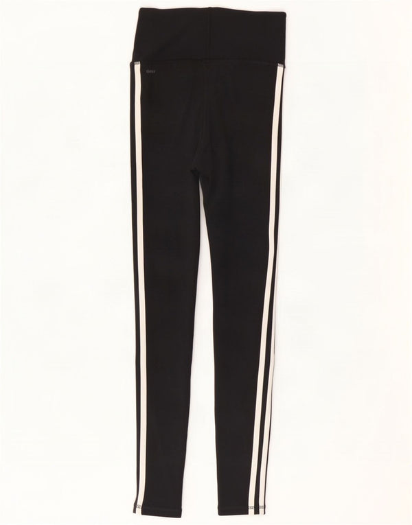 Adidas Damen Climalite Leggings UK 4/6 XS Schwarz Polyester