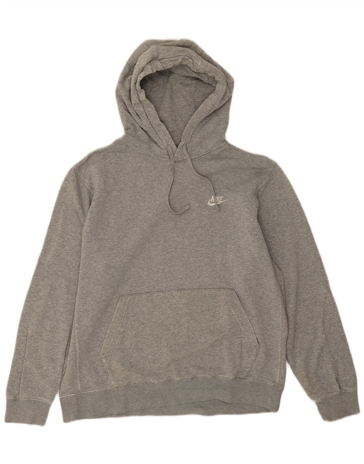 Nike Herren Kapuzenpullover, groß, graue Baumwolle