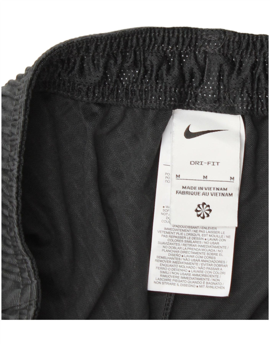 Nike Herren Dri Fit Sportshorts Mittelschwarzes geometrisches Polyester