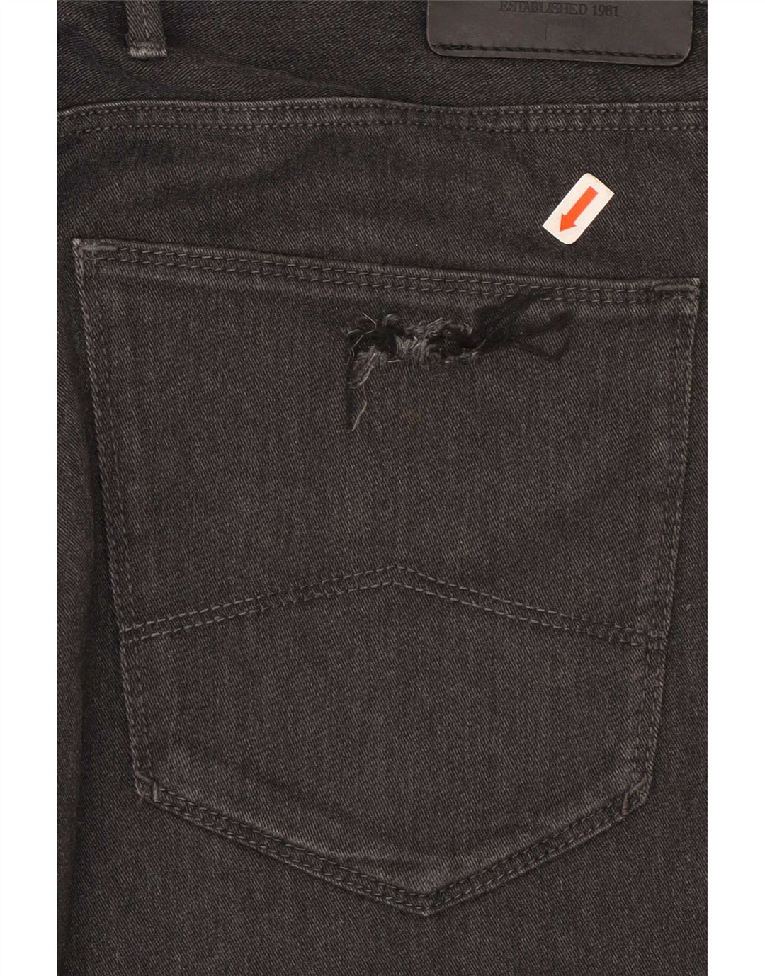 Armani Herren Slim Jeans W36 L30 Schwarze Baumwolle