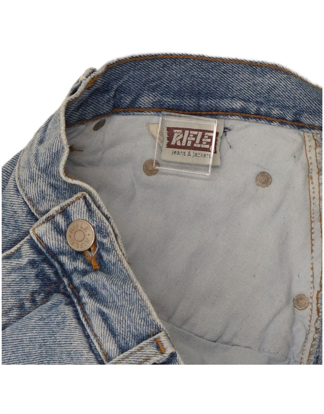 Rifle Herren Straight Jeans W40 L30 Blaue Baumwolle