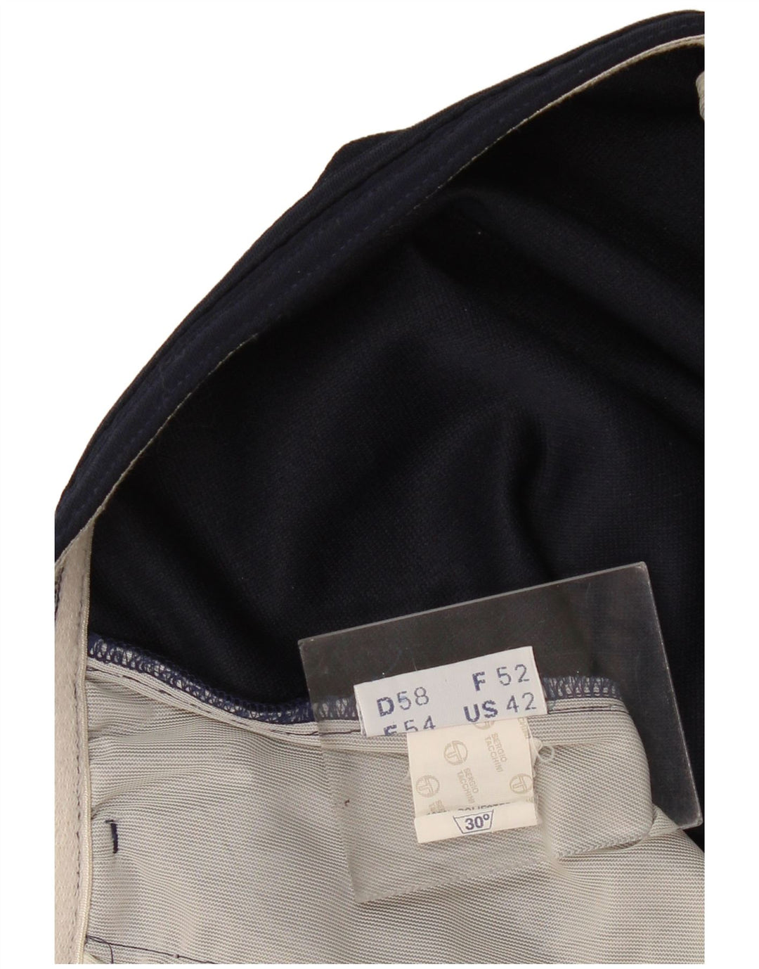 Sergio Tacchini Herren Chinoshorts W42 2XL Marineblau Polyester