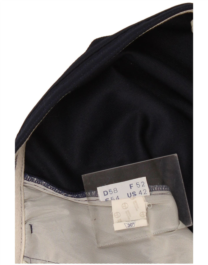 Sergio Tacchini Herren Chinoshorts W42 2XL Marineblau Polyester