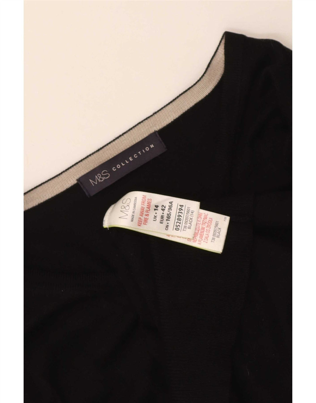Marks & Spencer Damen-Cardigan-Pullover UK 14 Mittelschwarze Viskose