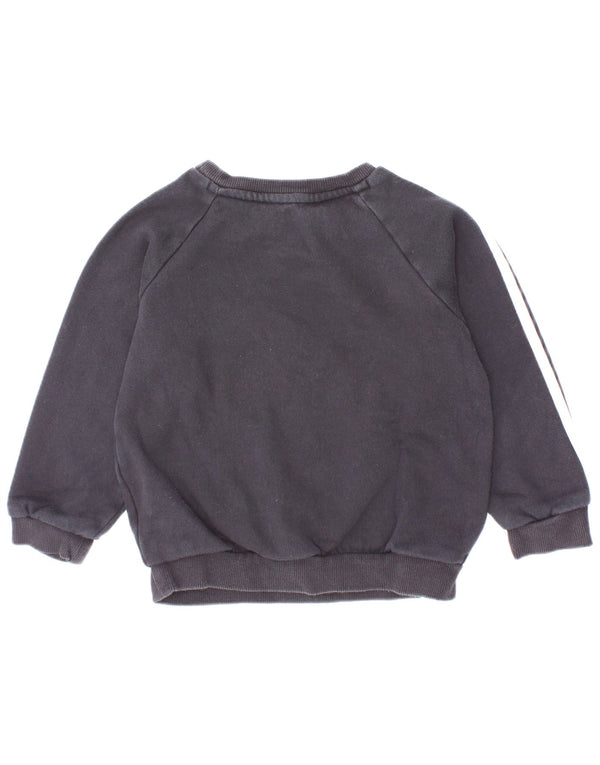 Adidas Baby-Jungen-Sweatshirt mit Grafik, 18–24 Monate, schwarze Baumwolle