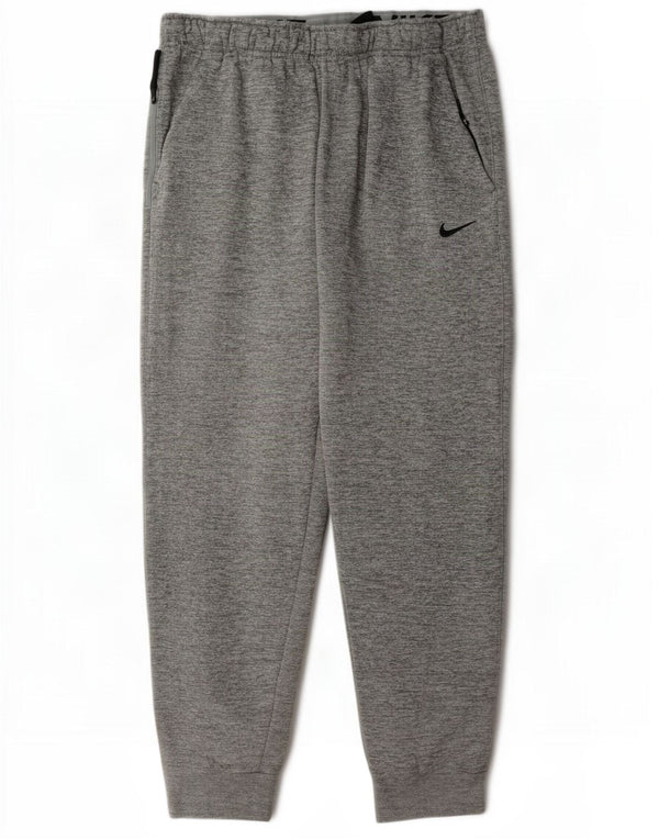 Nike Herren Therma-Fit Trainingshose Jogger XL Grau geflecktes Polyester