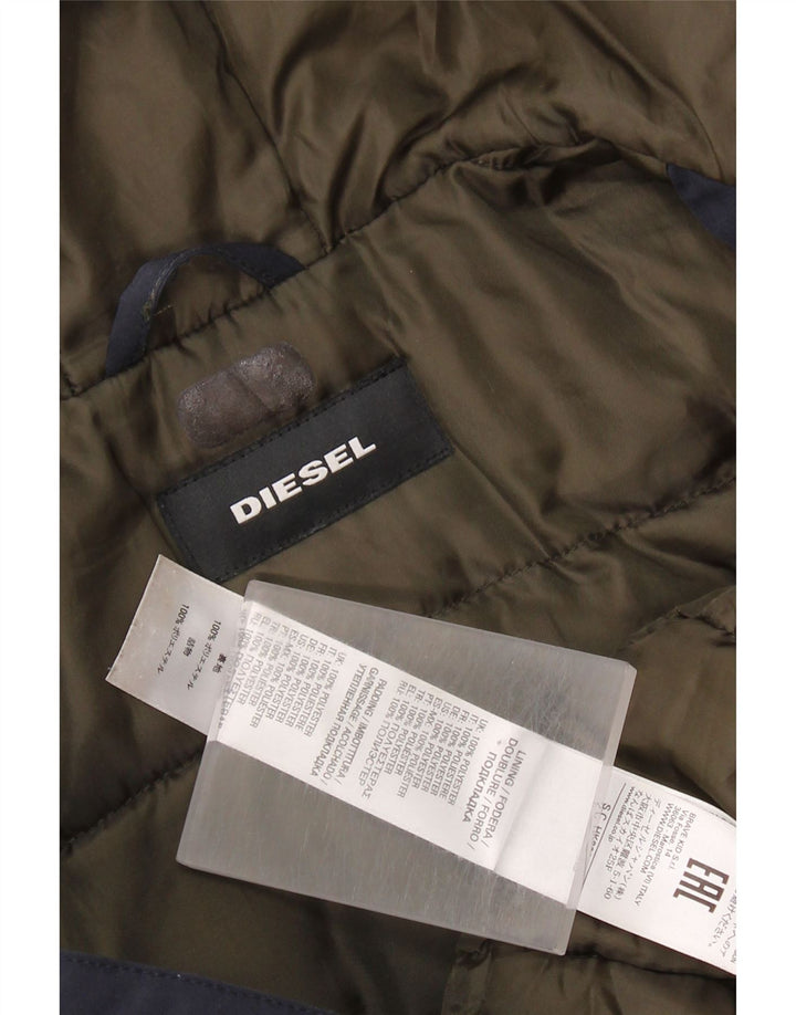 DIESEL Windjacke mit Kapuze für Jungen, 9–10 Jahre, marineblaues Polyester