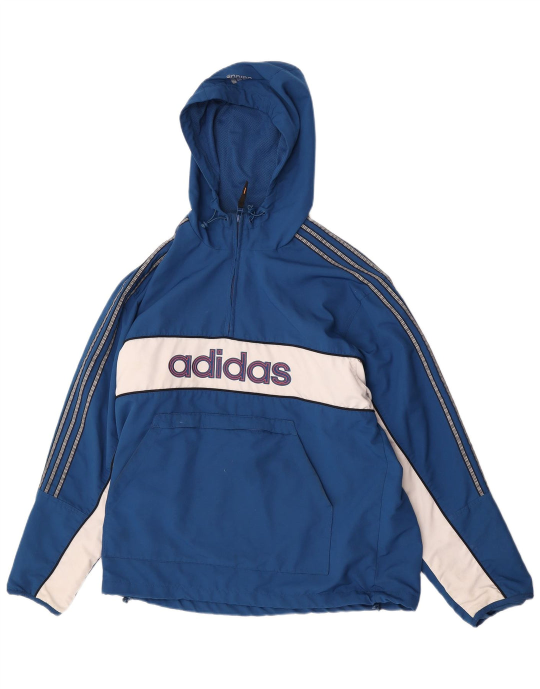Adidas Herren Graphic Trainingsanzug Top Jacke UK 38/40 Mittelblau Farbblock
