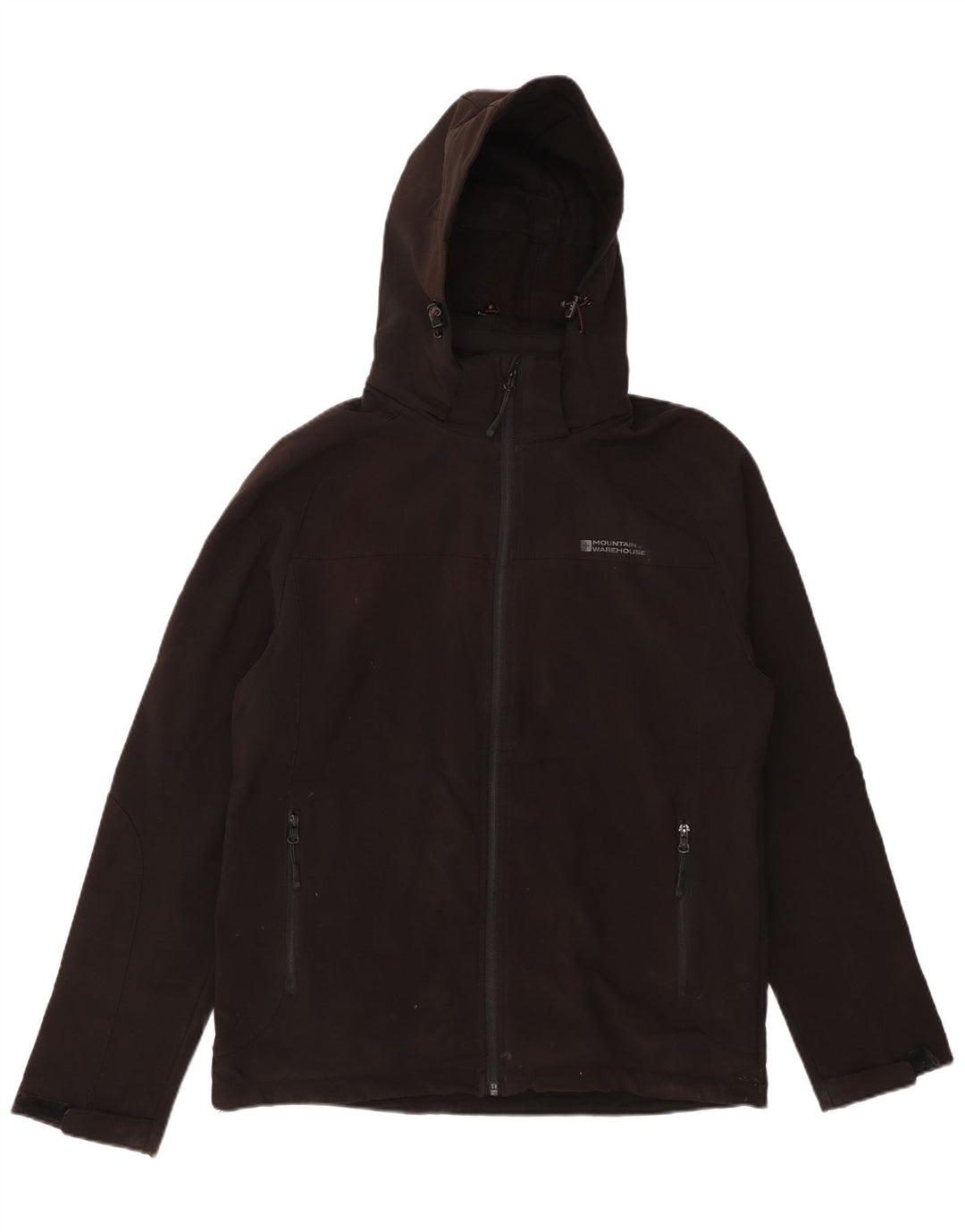 MOUNTAIN WAREHOUSE Herren-Windbreaker-Jacke UK 38 Mittelschwarzes Polyester