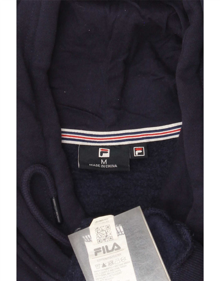 Fila Herren Heritage Graphic Hoodie Pullover Medium Marineblau Baumwolle