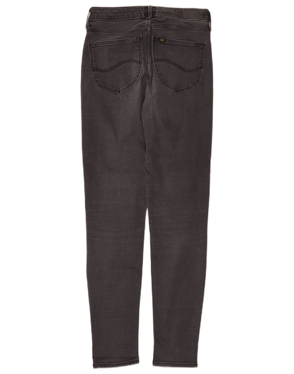 Lee Damen Scarlett High Skinny Jeans W30 L33 Schwarze Baumwolle