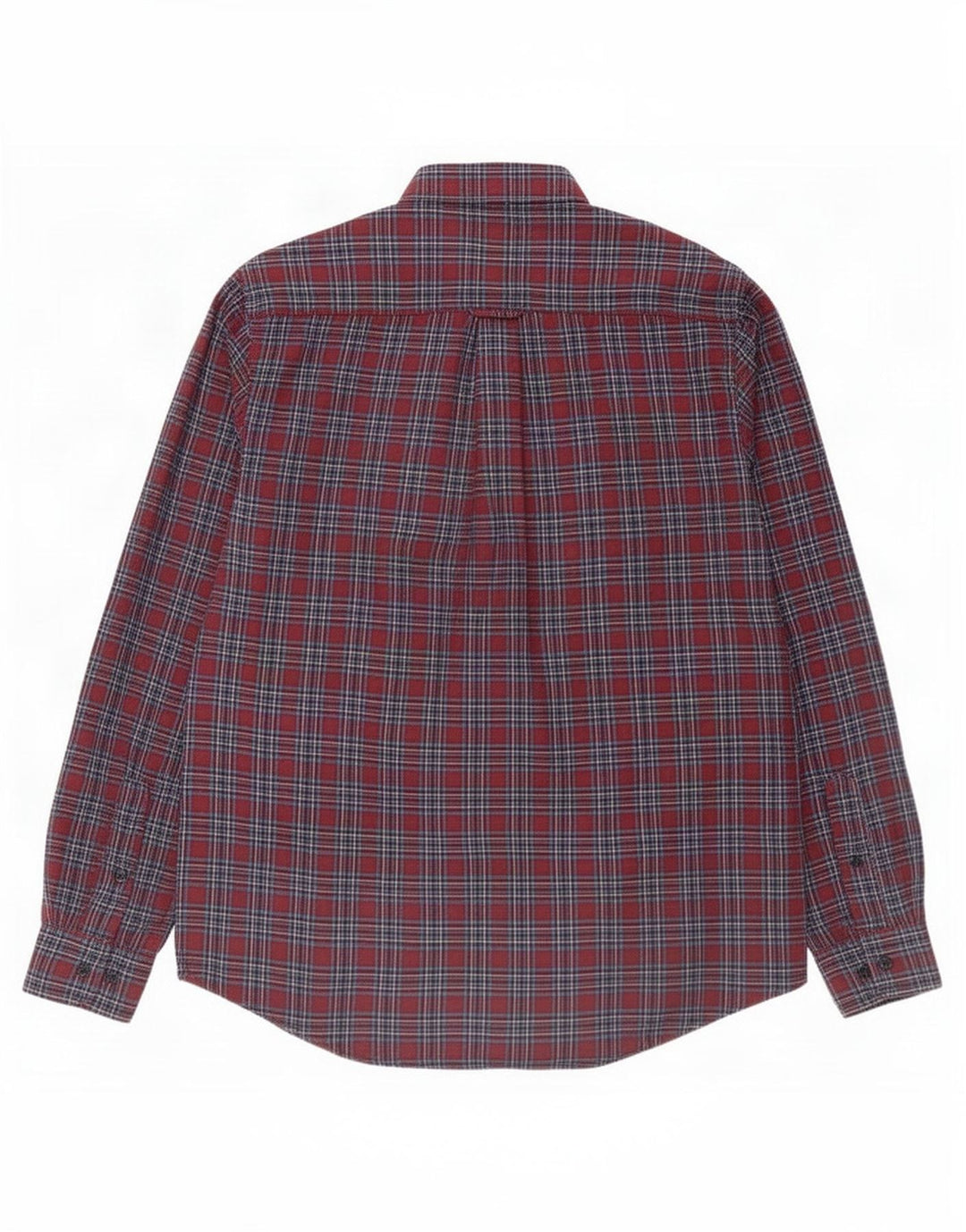 James Pringle Herren-Flanellhemd, mittleres Burgunderrot, kariert, Polyester
