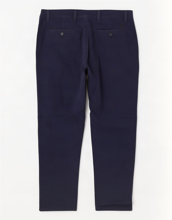 Dockers Mens Slim Fit Chino Trousers W36 L32 Navy Blue Cotton