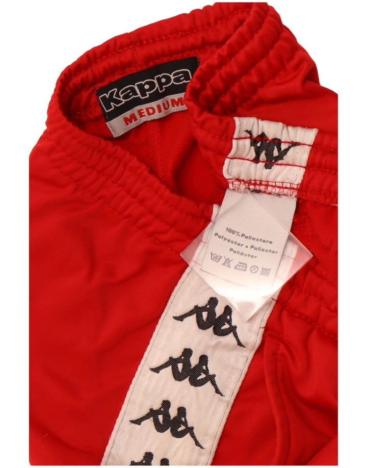 KAPPA Herren-Trainingshose mit Grafik, mittelrotes Polyester