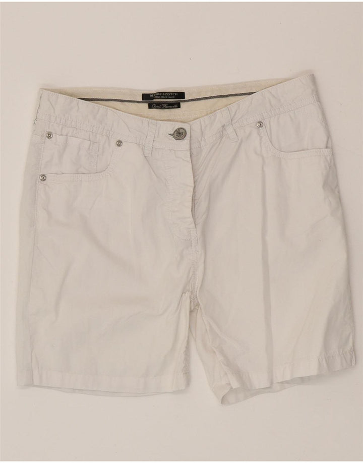 Maison Scotch Damen Freizeitshorts W27 Small Weiße Baumwolle