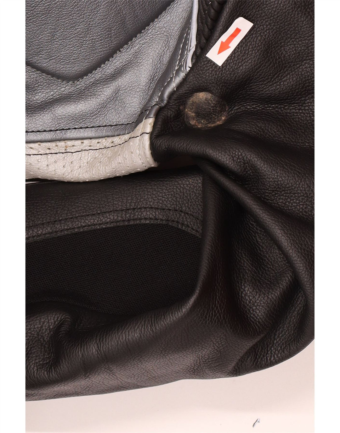 Spool Herren-Overall aus grafischem Leder, Größe 52, XL, W36, L30, schwarzes Leder