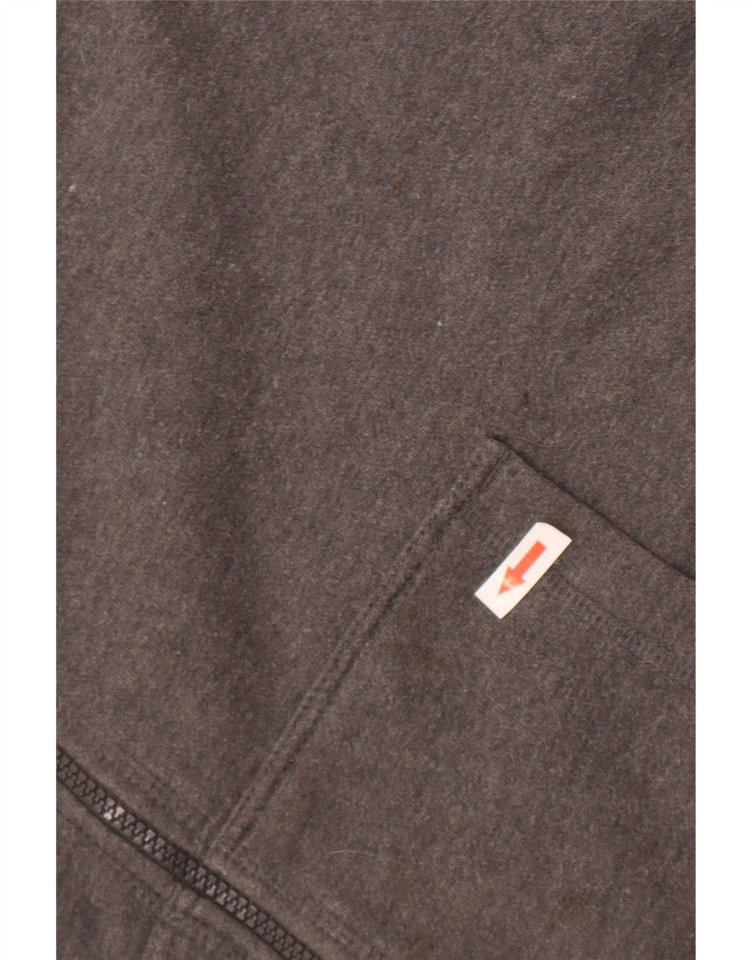 Starter Herren-Kapuzenpullover mit Reißverschluss, groß, aus grauer Baumwolle