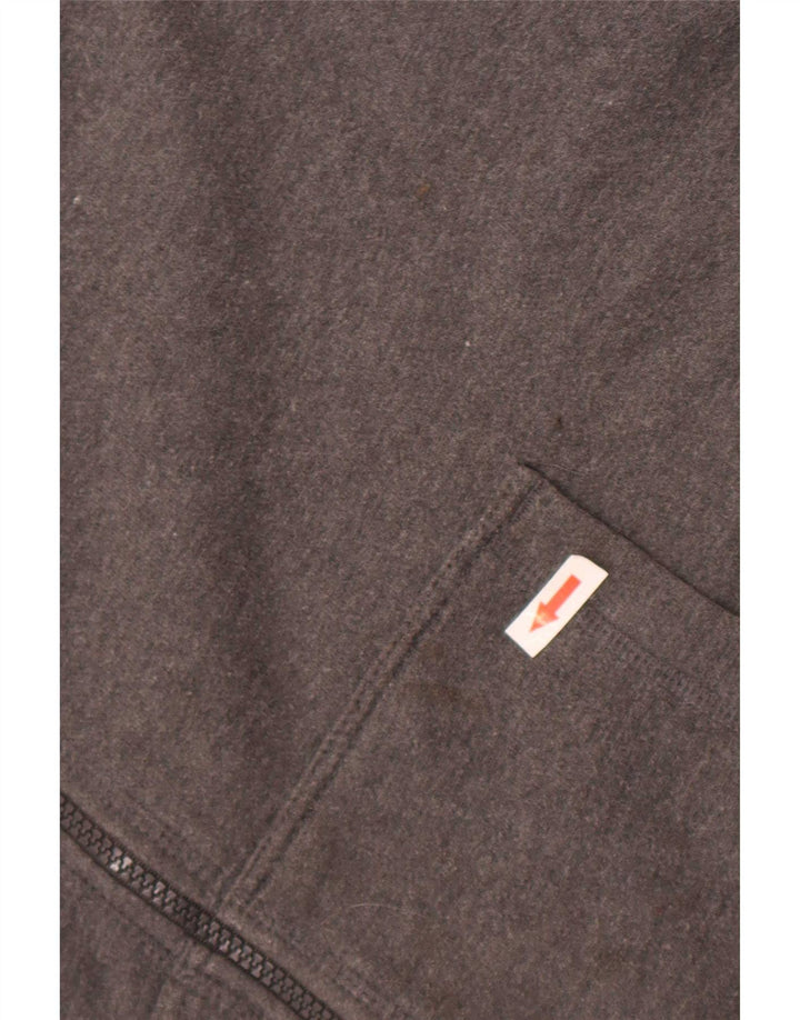 Starter Herren-Kapuzenpullover mit Reißverschluss, groß, aus grauer Baumwolle