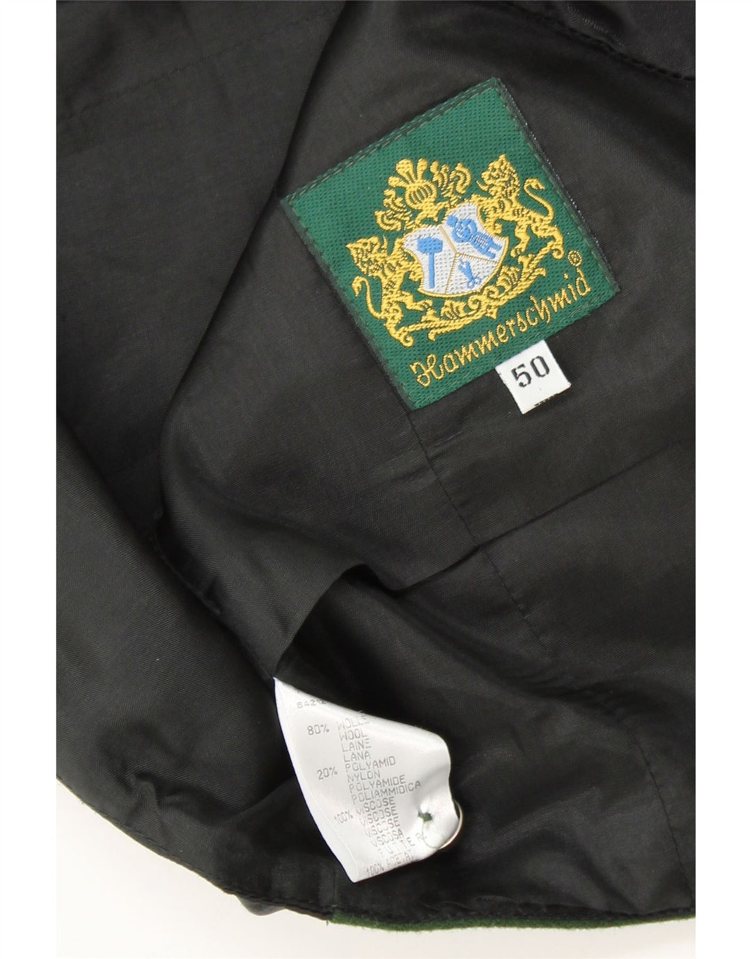 HAMMERSCHMID Herren Weste EU 50 Mittelgrüne Wolle