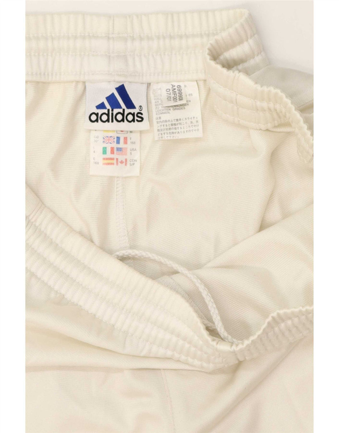 Adidas Herren-Trainingshose, mittelweißes Polyester
