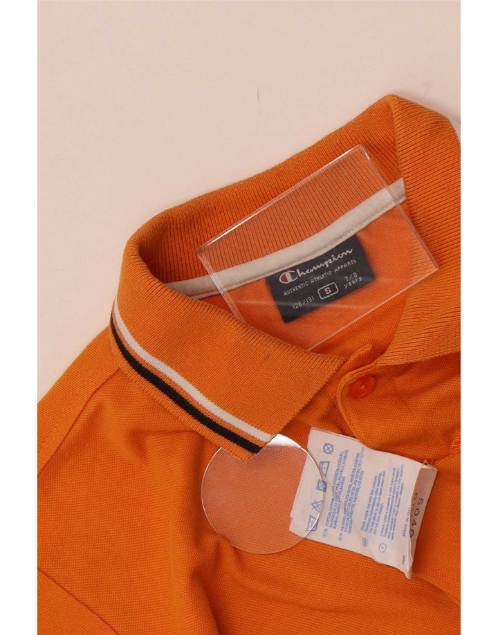 Champion Poloshirt für Jungen, 7–8 Jahre, Größe S, Orange, Baumwolle