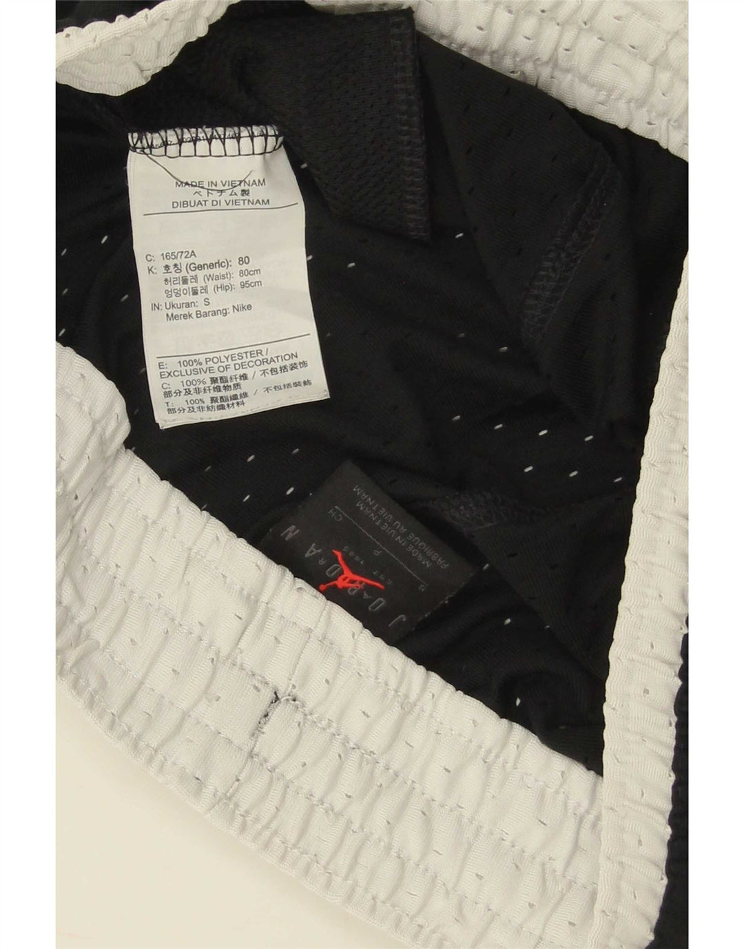 Jordan Herren-Sportshorts mit Dri-Fit-Grafik, Größe S, Schwarz, Farbblock-Polyester