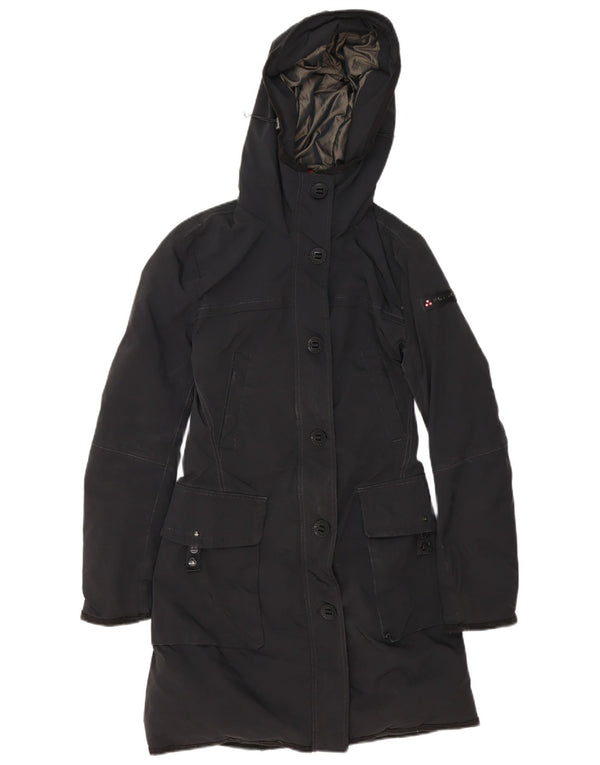 PEUTEREY Wattierter Damenmantel mit Kapuze IT 42 Mittelschwarzes Polyester