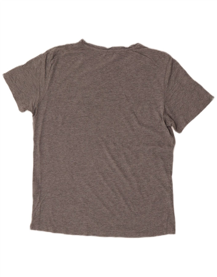 Jack & Jones Herren-T-Shirt mit Grafik, mittelgrau gesprenkelte Baumwolle