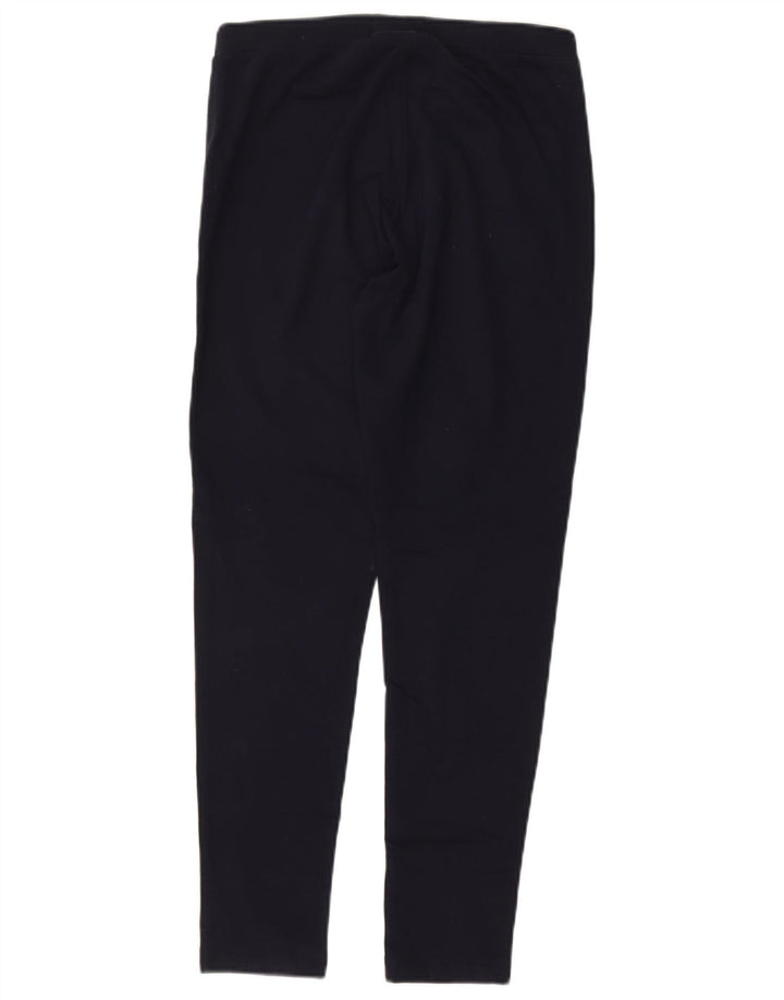 CHAMPION Damen Leggings UK 14 Large Marineblau Baumwolle