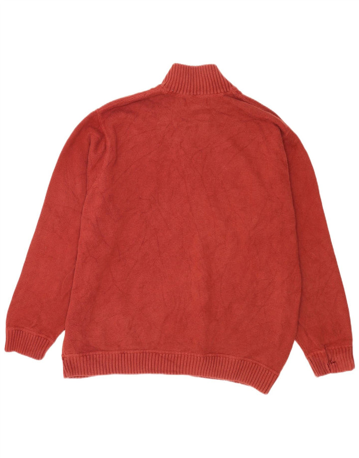 Eddie Bauer Herren-Pullover mit Reißverschluss, 2XL, kastanienbraune Baumwolle