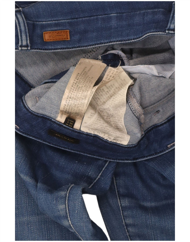 Massimo Dutti Damen Schlagjeans EU 40 Mittel W30 L33 Blaue Baumwolle