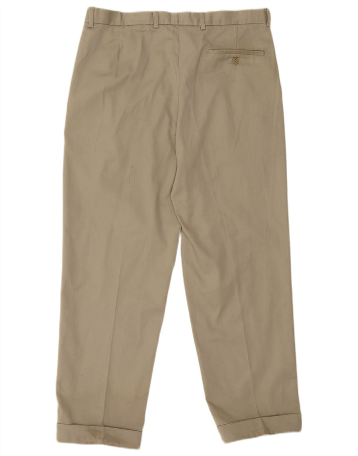 Marks & Spencer Herren-Chinohose mit Pegged, W34, L29, graues Polyester