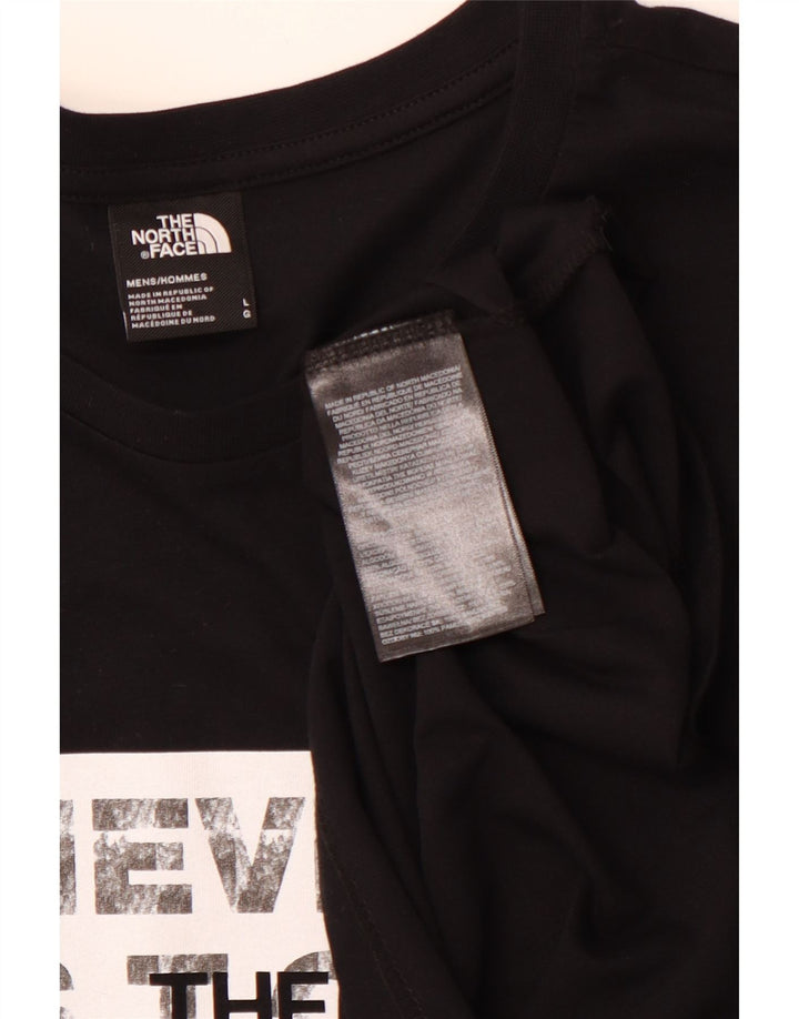 THE NORTH FACE Herren-T-Shirt mit Grafik, Größe L, Schwarz, Baumwolle