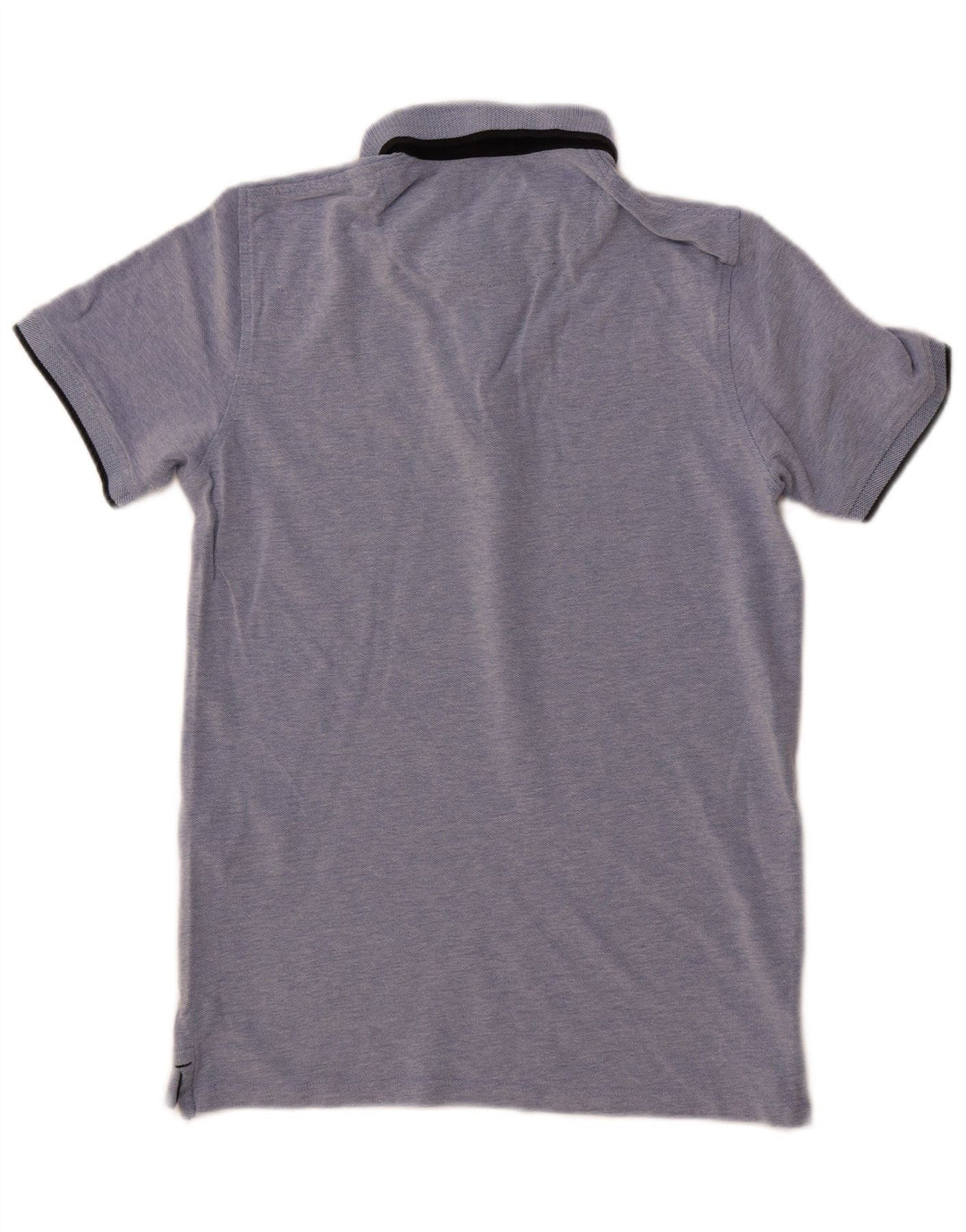 JACK & JONES Herren-Poloshirt, klein, blau meliert, Baumwolle