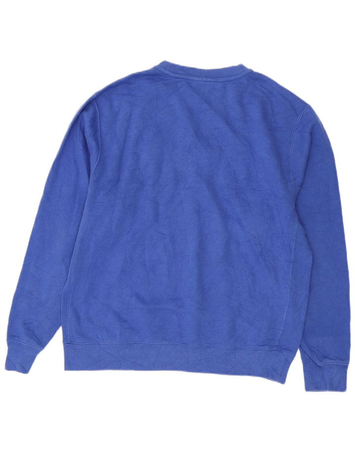 Nike Herren-Sweatshirt mit Grafik, mittelblaue Baumwolle
